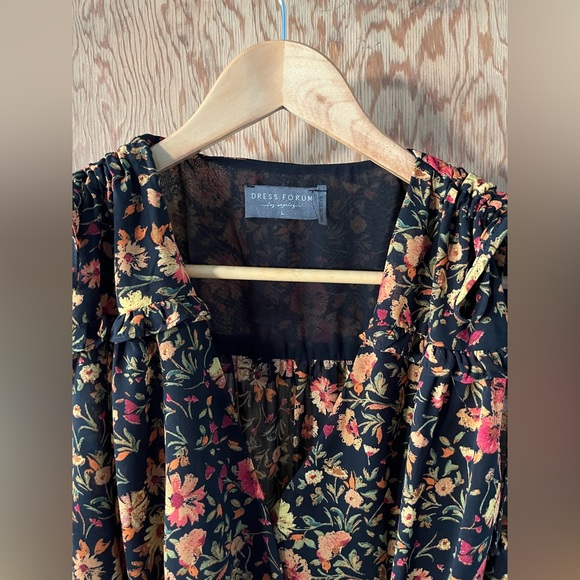 Women’s Fall Floral Dress - Picture 3 of 4